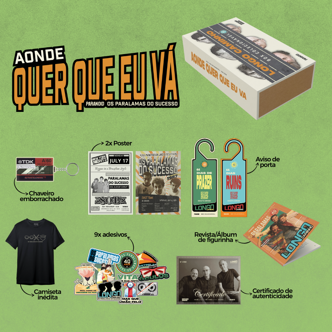 BOX de Colecionador - "Aonde Quer Que Eu Vá" (Os Paralamas do Sucesso)