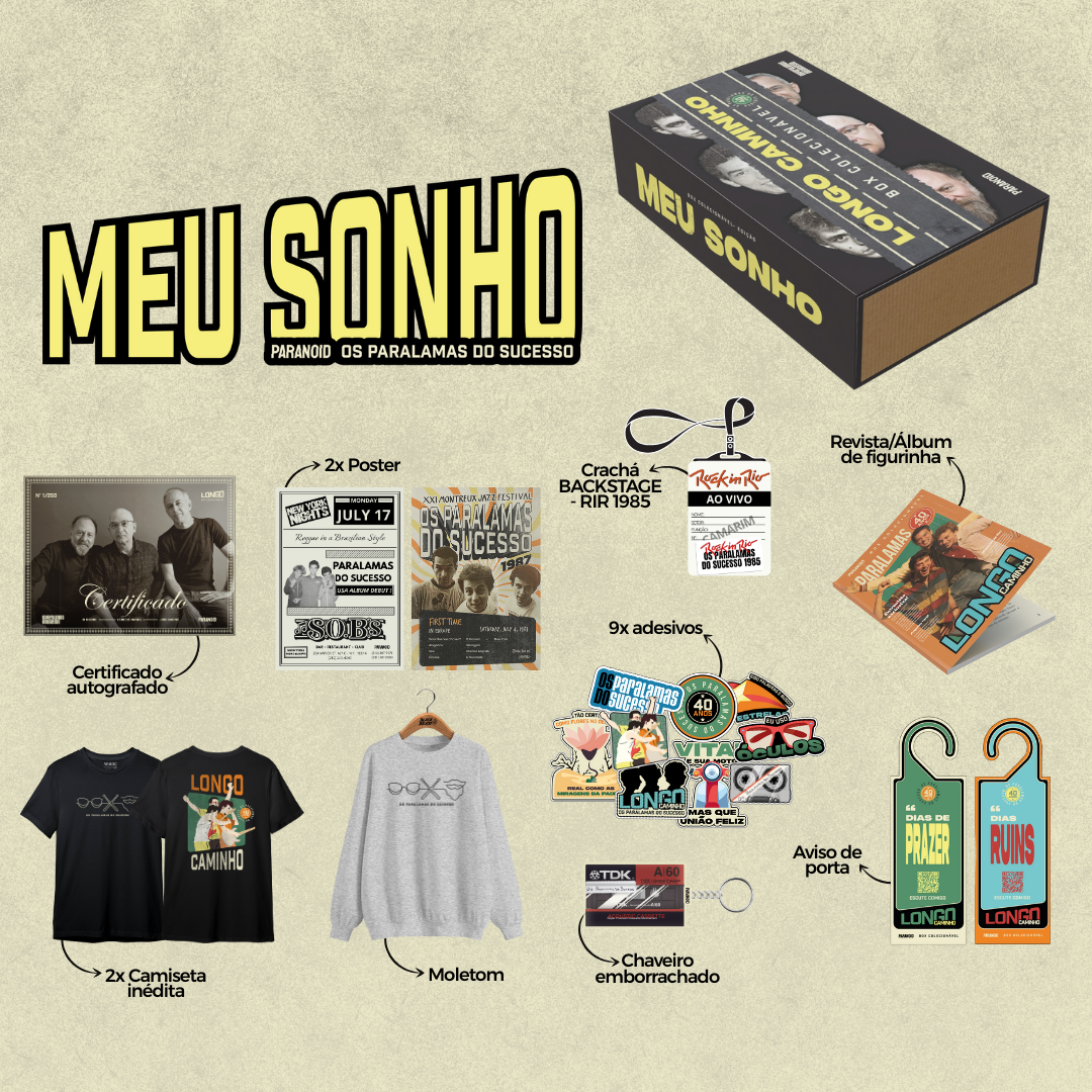 BOX de Colecionador (autografado) - "Meu Sonho" (Os Paralamas do Sucesso)