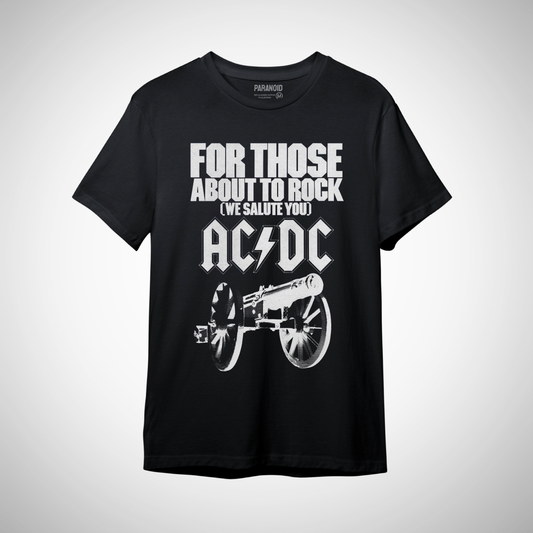 Camiseta AC DC "For those about to rock"