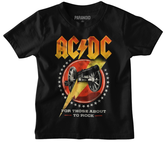 Camiseta AC DC For Those About To Rock 100% Algodão